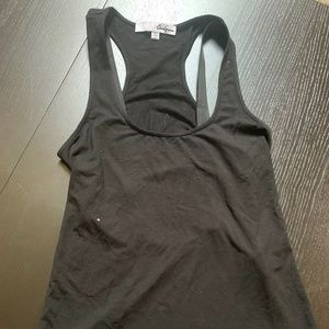 CHRIS GRAMER Black Stretch Tank Top